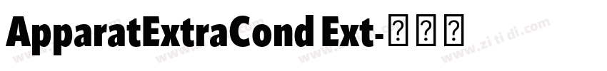 ApparatExtraCond Ext字体转换 ApparatExtraCond Ext字体转换